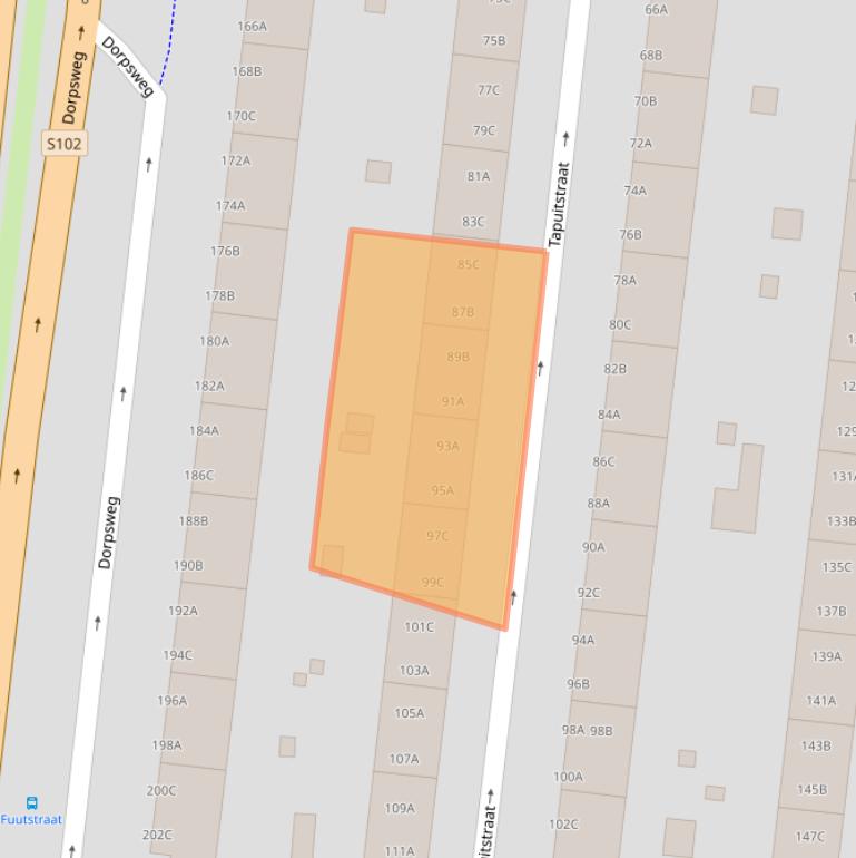 Kaart van postcodegebied 3083WK.