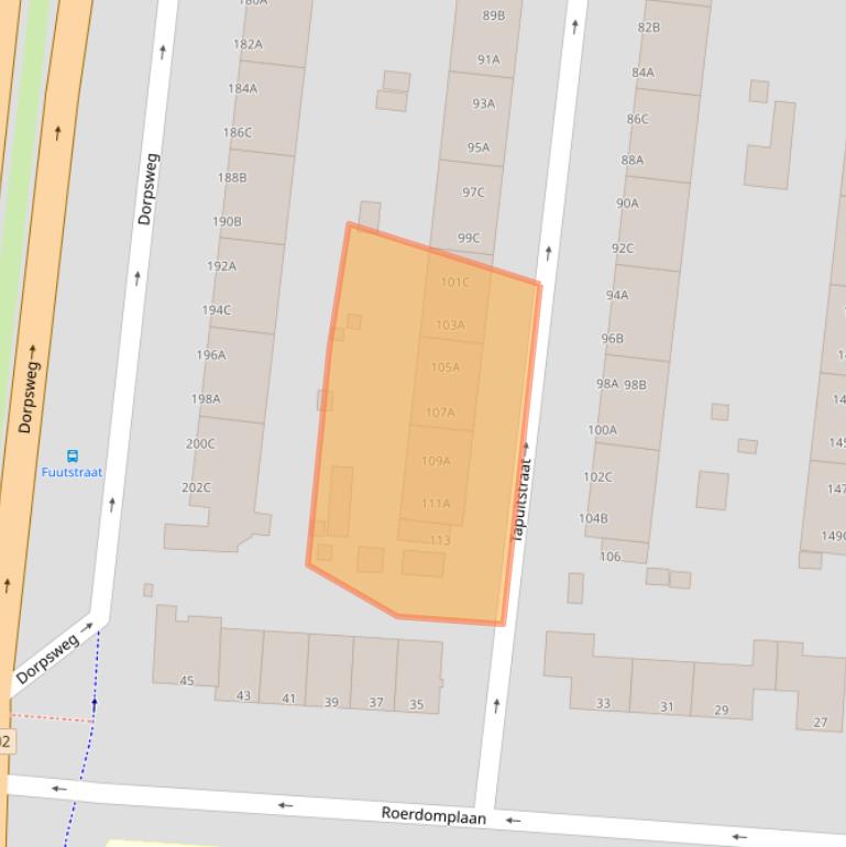 Kaart van postcodegebied 3083WL.