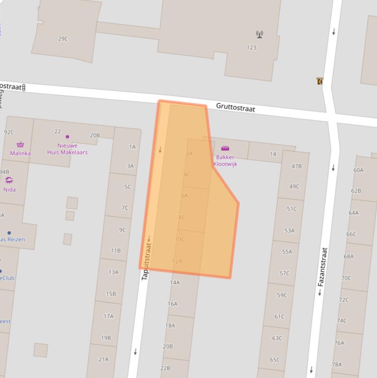 Kaart van postcodegebied 3083WN.