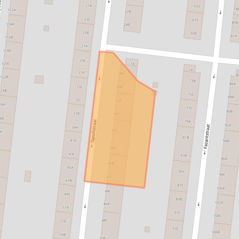 Kaart van postcodegebied 3083WR.