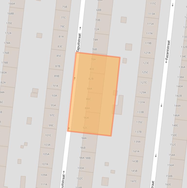 Kaart van postcodegebied 3083WV.