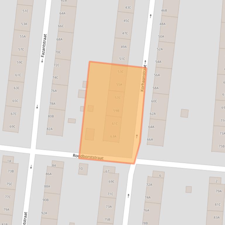 Kaart van postcodegebied 3083XH.