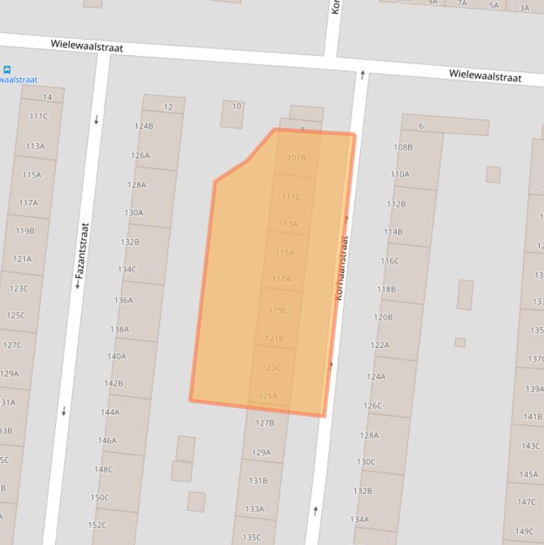 Kaart van postcodegebied 3083XL.