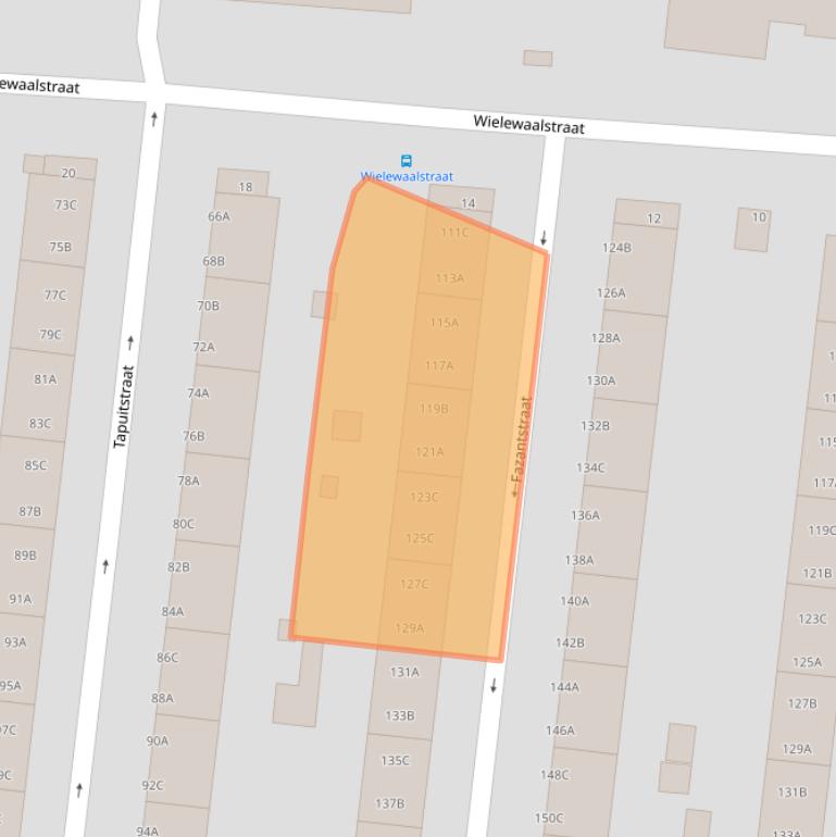 Kaart van postcodegebied 3083ZH.