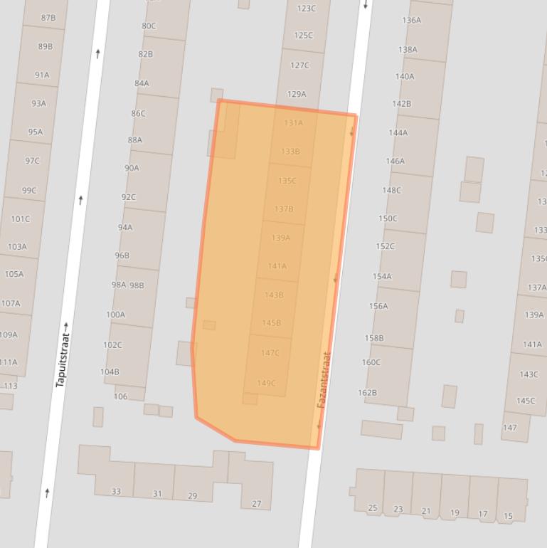 Kaart van postcodegebied 3083ZJ.