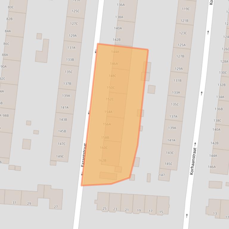 Kaart van postcodegebied 3083ZR.