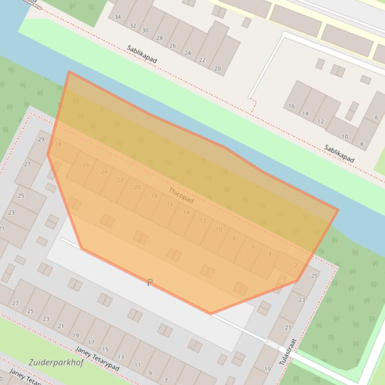 Kaart van postcodegebied 3084BX.