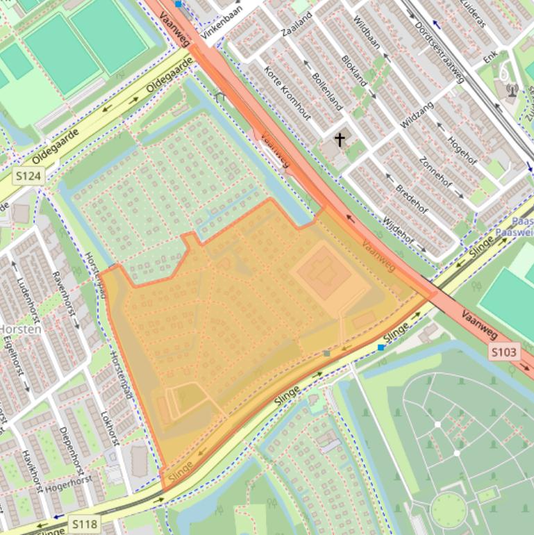 Kaart van postcodegebied 3084EA.