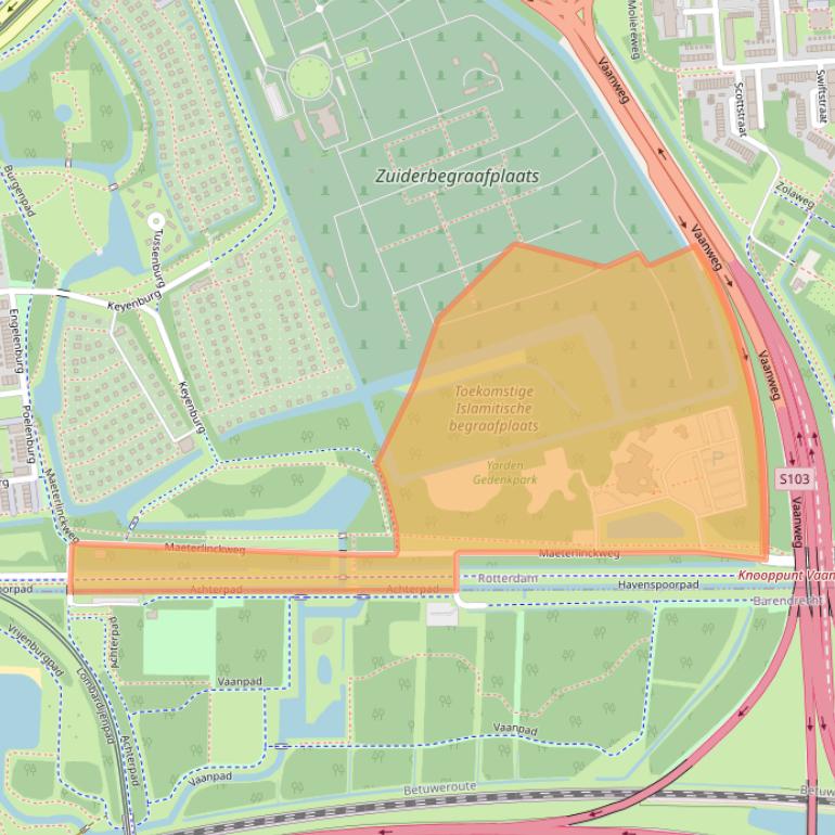 Kaart van postcodegebied 3084KD.