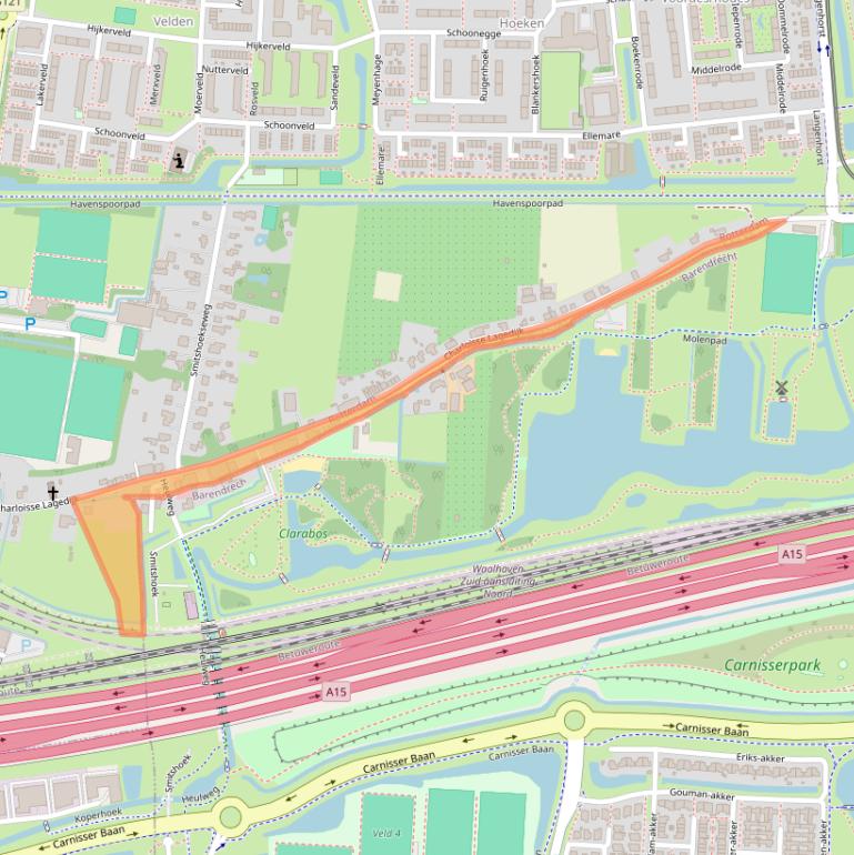Kaart van postcodegebied 3084LG.