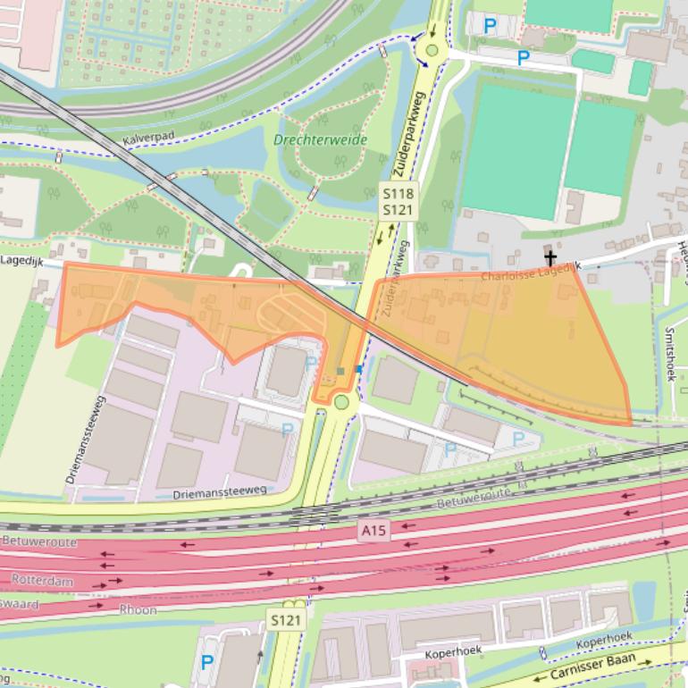 Kaart van postcodegebied 3084LH.