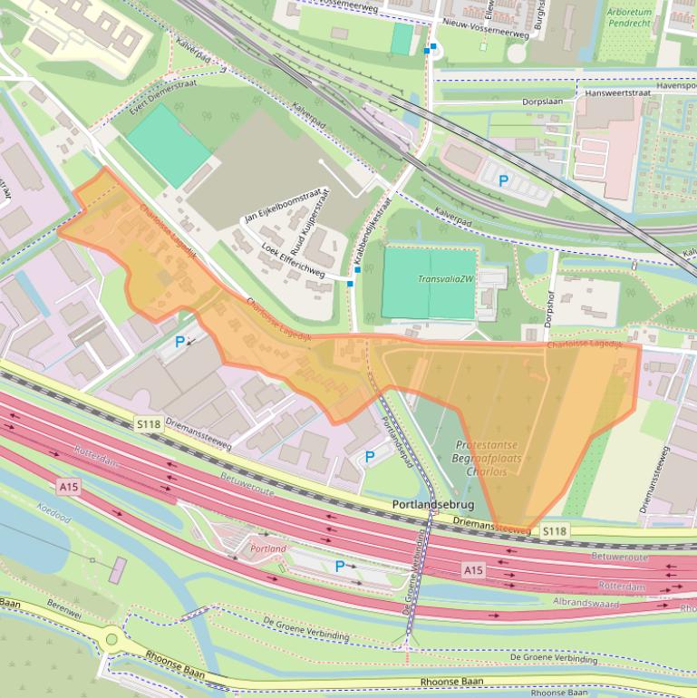 Kaart van postcodegebied 3084LJ.