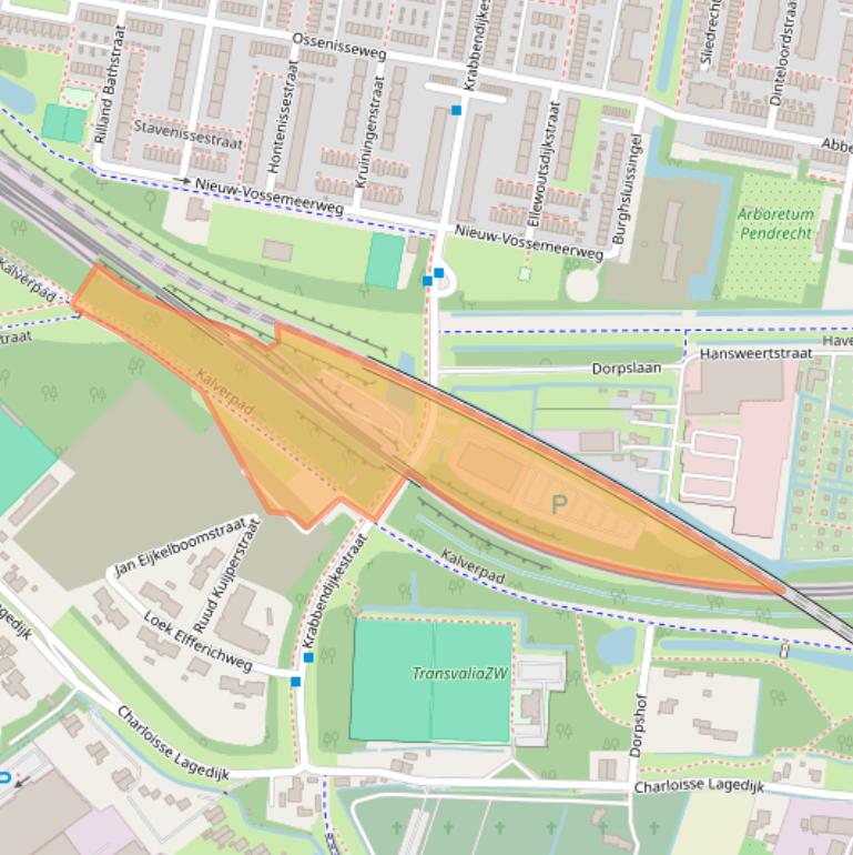Kaart van postcodegebied 3084LP.