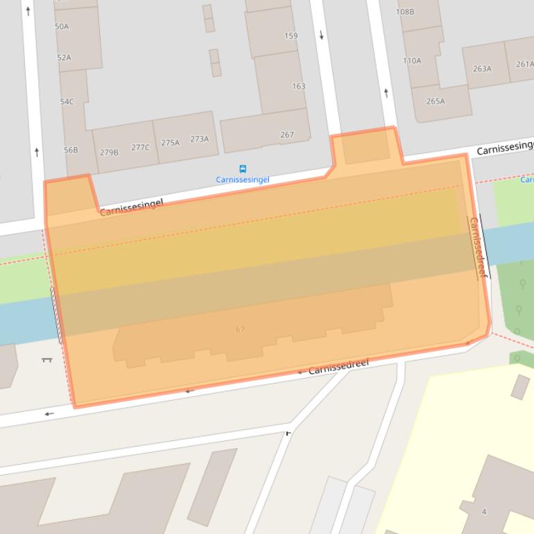 Kaart van postcodegebied 3084NP.