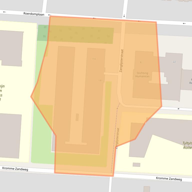 Kaart van postcodegebied 3084NT.