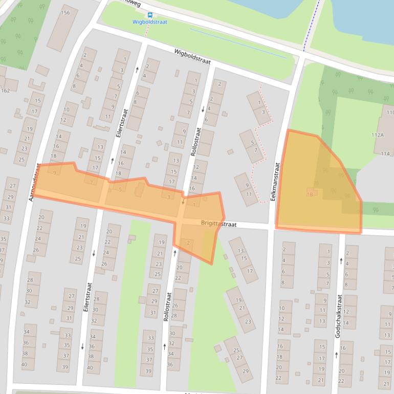 Kaart van postcodegebied 3084PC.