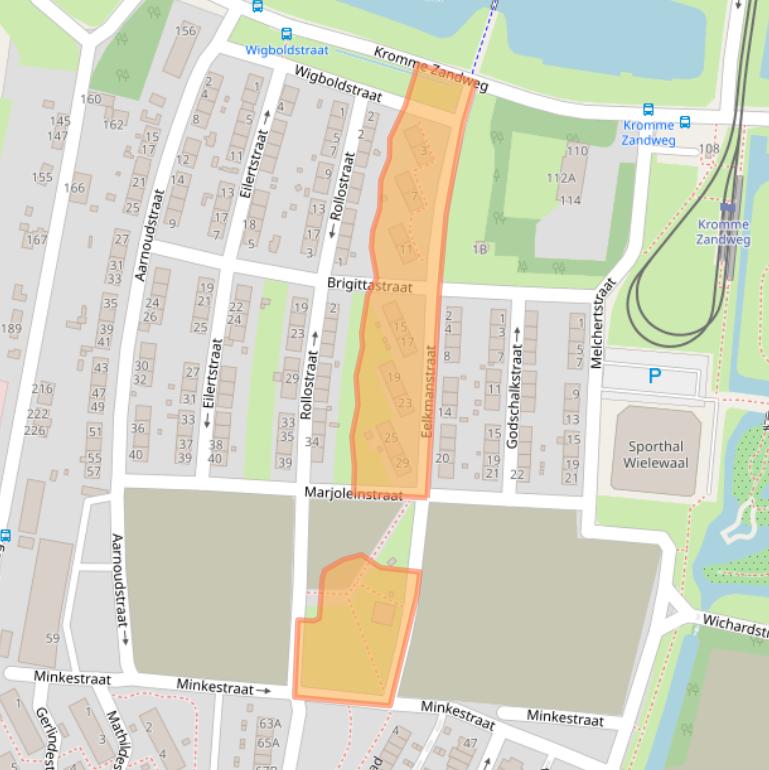 Kaart van postcodegebied 3084PD.