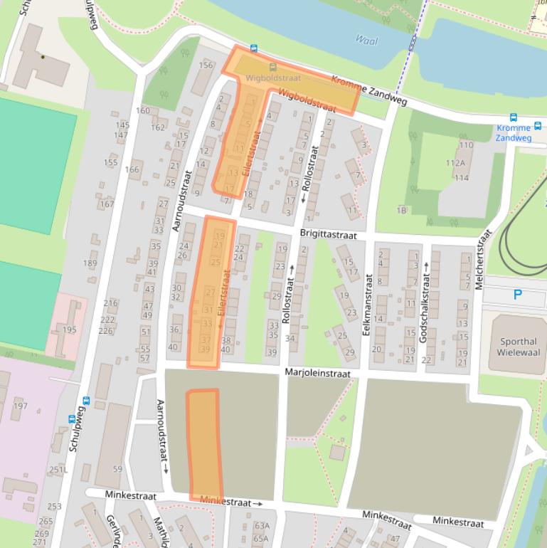 Kaart van postcodegebied 3084PG.