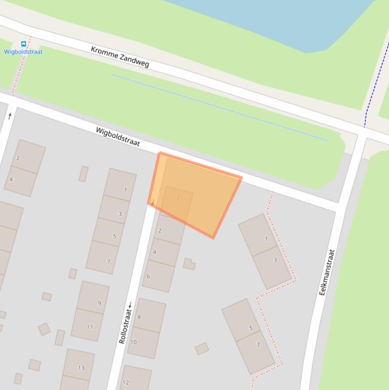 Kaart van postcodegebied 3084PT.