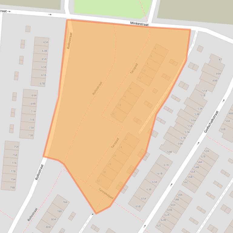 Kaart van postcodegebied 3084PV.