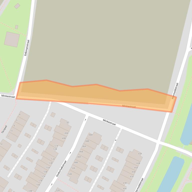 Kaart van postcodegebied 3084RP.