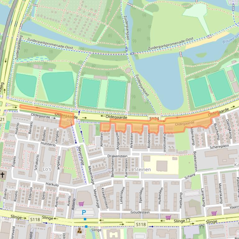 Kaart van postcodegebied 3085AT.