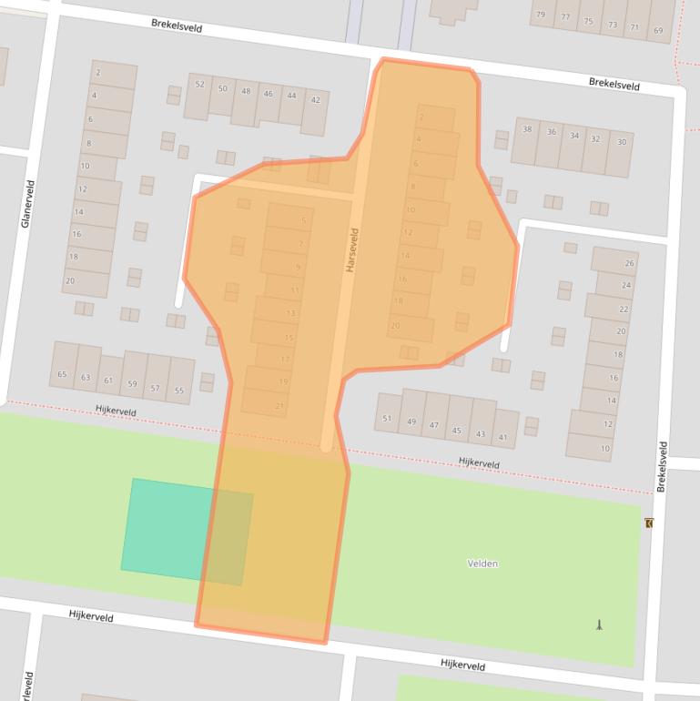 Kaart van postcodegebied 3085BB.