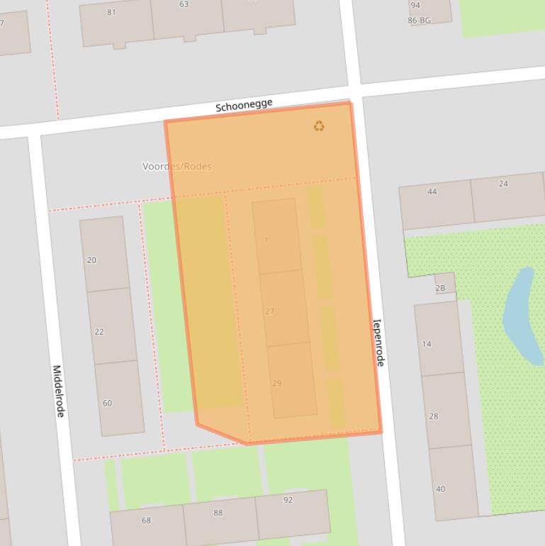 Kaart van postcodegebied 3085CB.