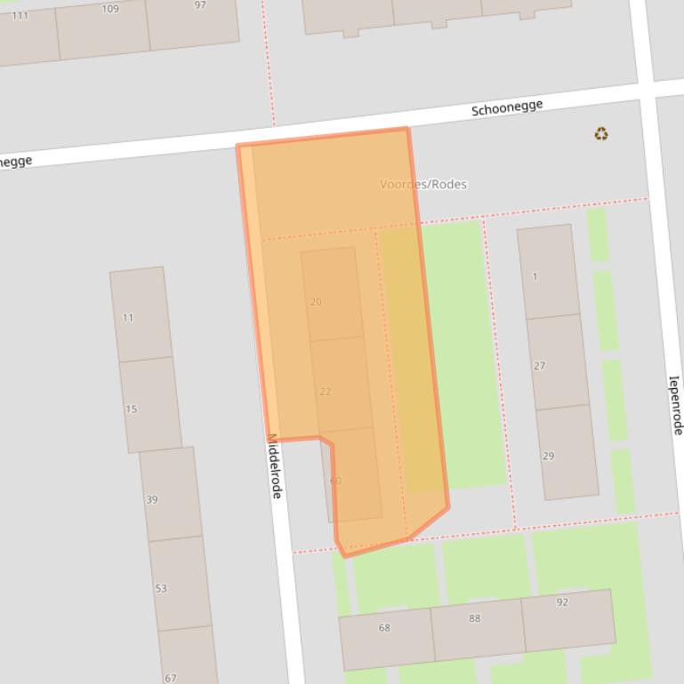 Kaart van postcodegebied 3085CR.