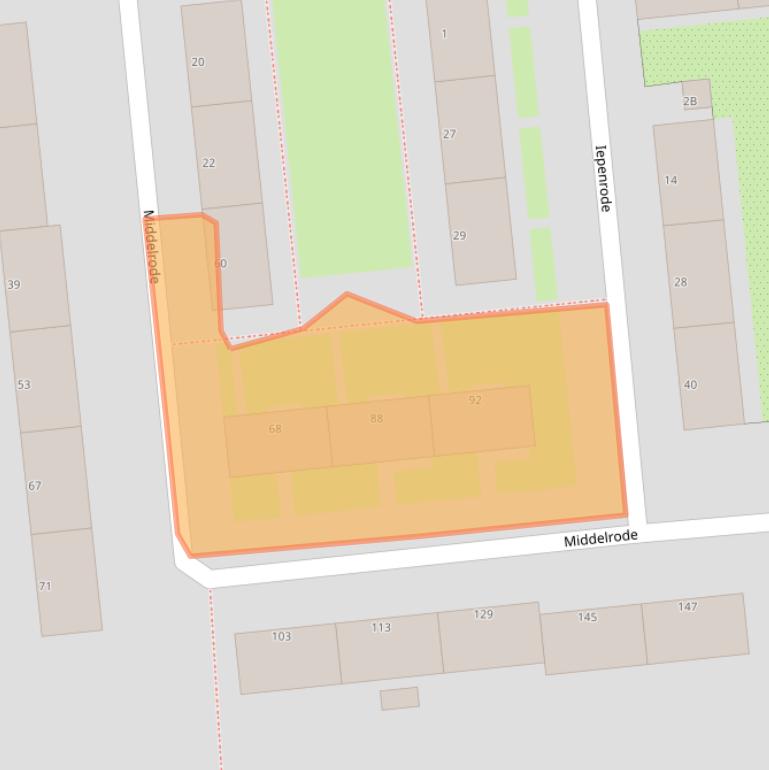 Kaart van postcodegebied 3085CS.