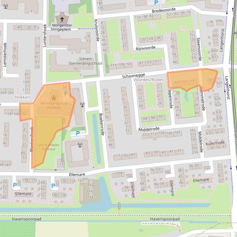 Kaart van postcodegebied 3085CX.