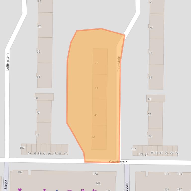 Kaart van postcodegebied 3085DL.