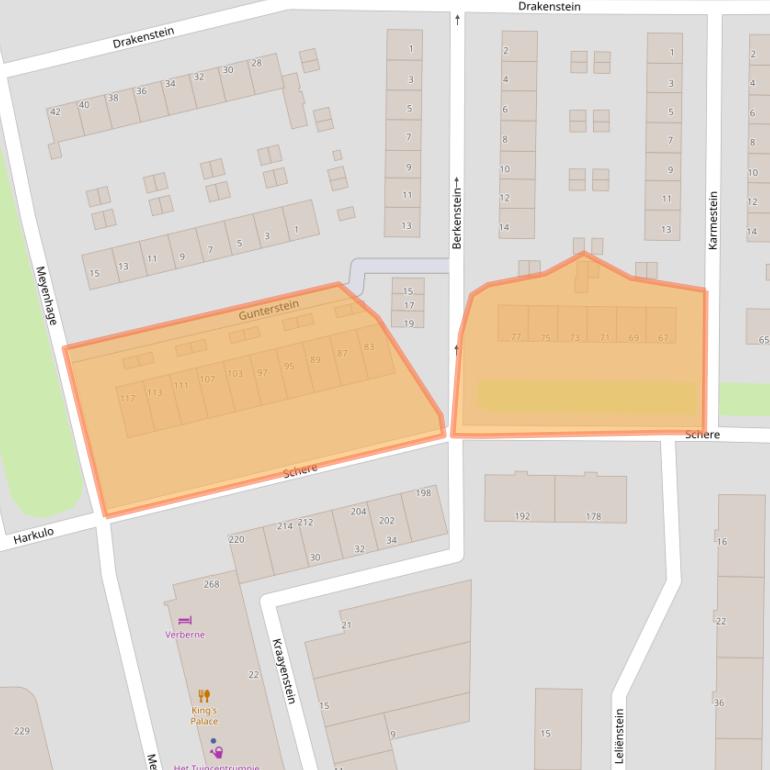 Kaart van postcodegebied 3085DV.