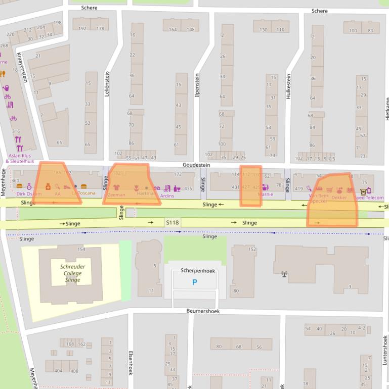 Kaart van postcodegebied 3085ES.