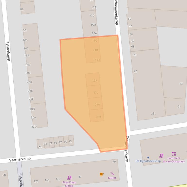 Kaart van postcodegebied 3085GP.