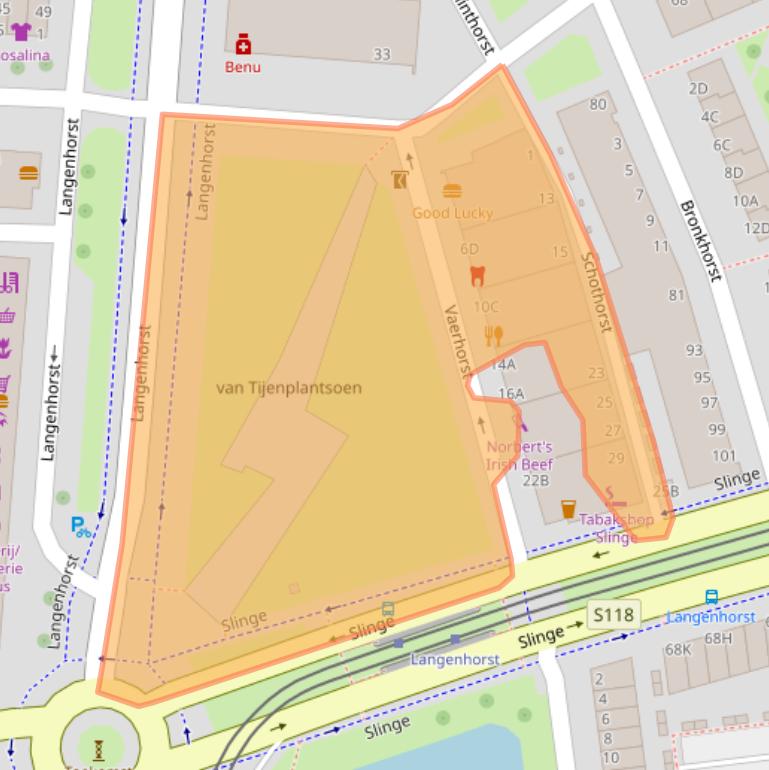 Kaart van postcodegebied 3085HS.