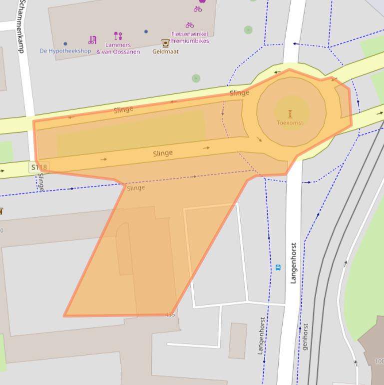 Kaart van postcodegebied 3085HW.