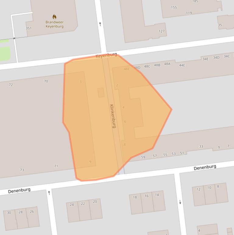 Kaart van postcodegebied 3085KB.