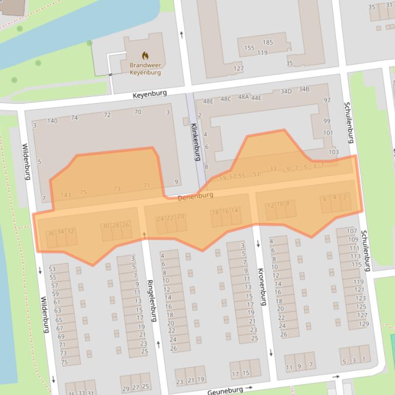 Kaart van postcodegebied 3085KC.