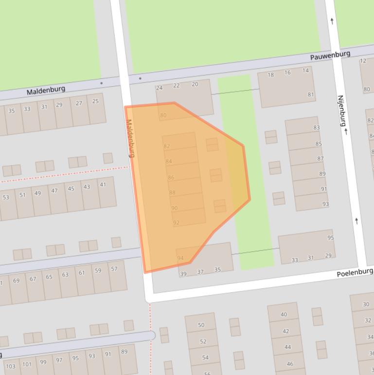 Kaart van postcodegebied 3085KK.