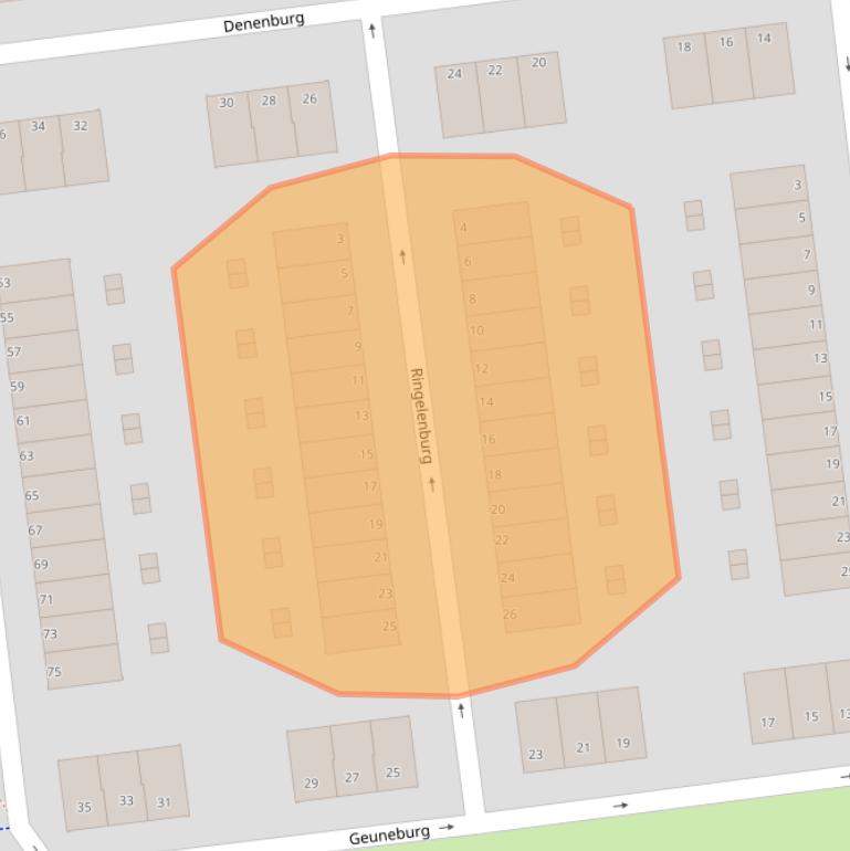 Kaart van postcodegebied 3085KV.