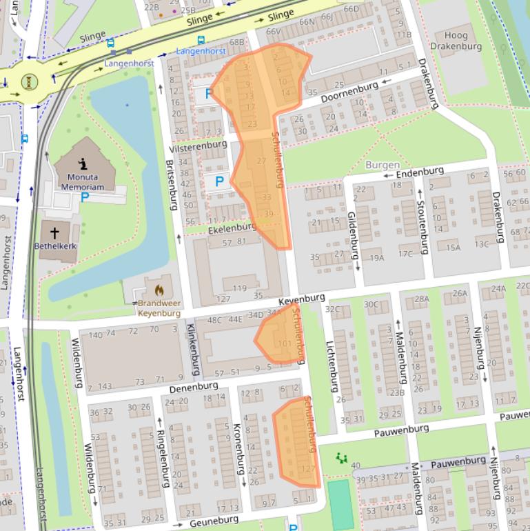 Kaart van postcodegebied 3085KX.