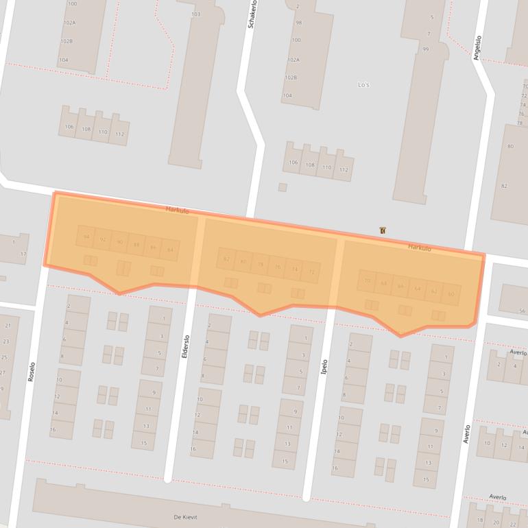Kaart van postcodegebied 3085MK.