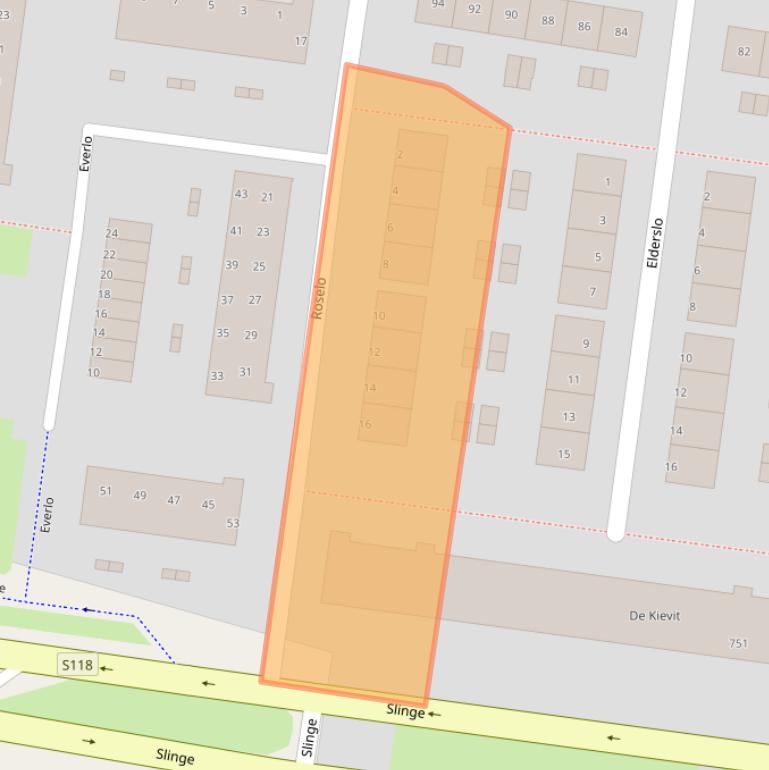 Kaart van postcodegebied 3085MP.