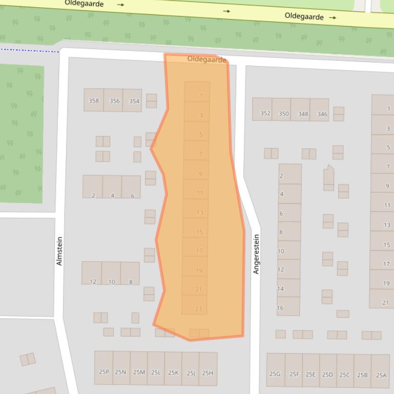 Kaart van postcodegebied 3085NG.