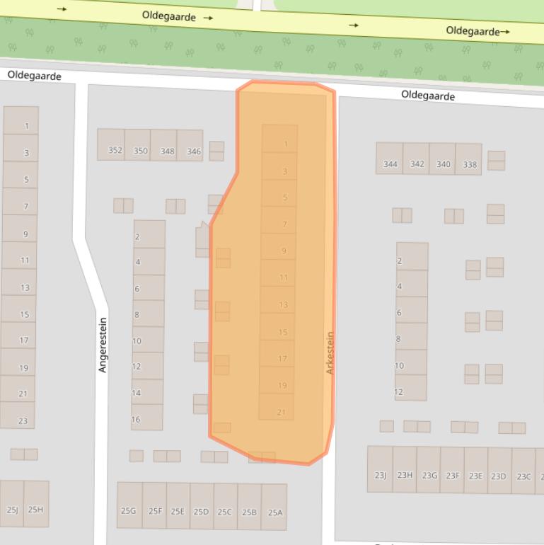 Kaart van postcodegebied 3085NJ.