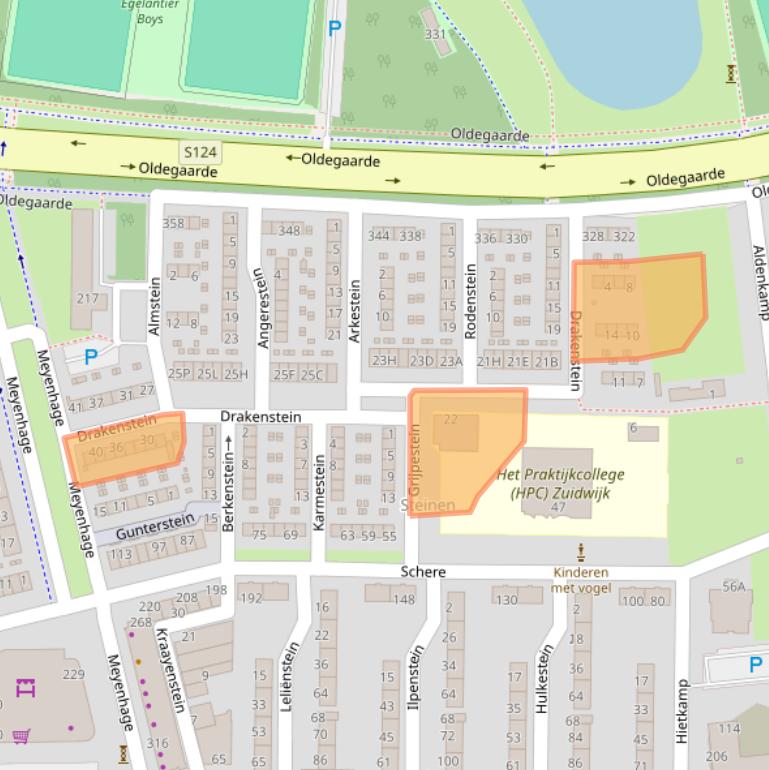 Kaart van postcodegebied 3085NN.