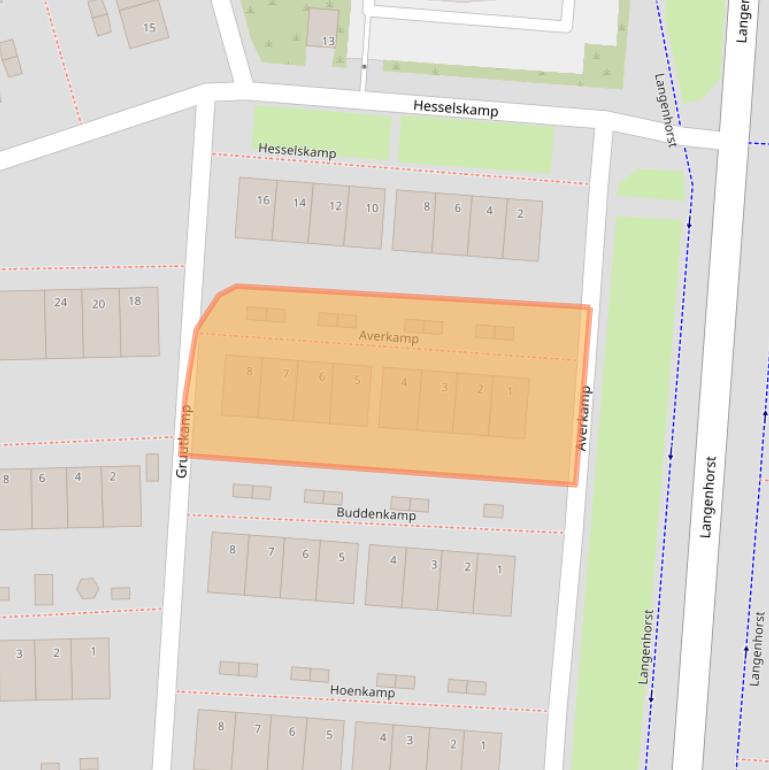 Kaart van postcodegebied 3085SC.