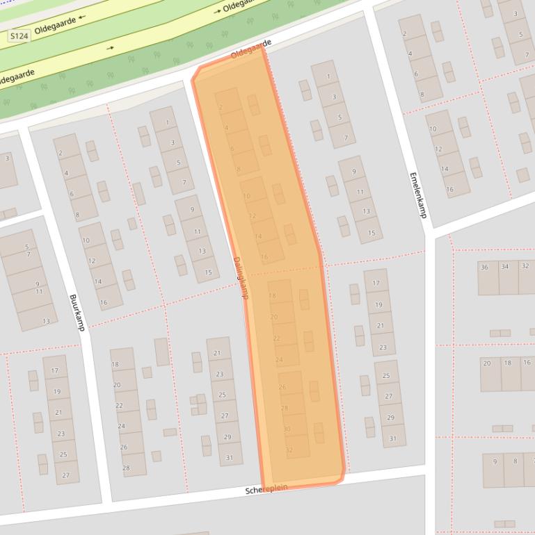 Kaart van postcodegebied 3085SJ.