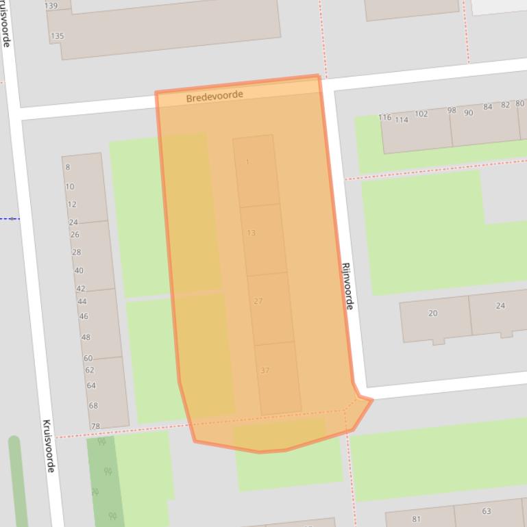 Kaart van postcodegebied 3085TH.